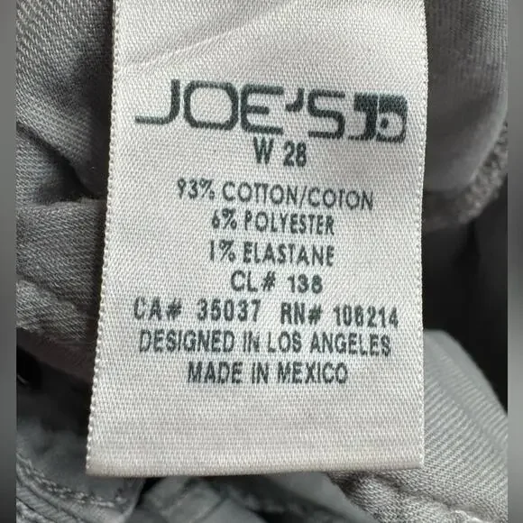 Joe’s Jeans Gray Distressed Skinny Jeans Pants Womens Size 28 - Picture 6 of 6